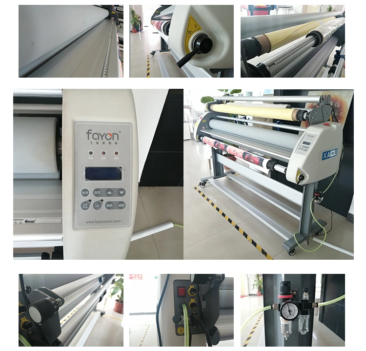 Automatic Hot &amp; Cold Adhesive Vinyl Film Lamination Machine with Internal Infrared Industrial Pneumatic Machine