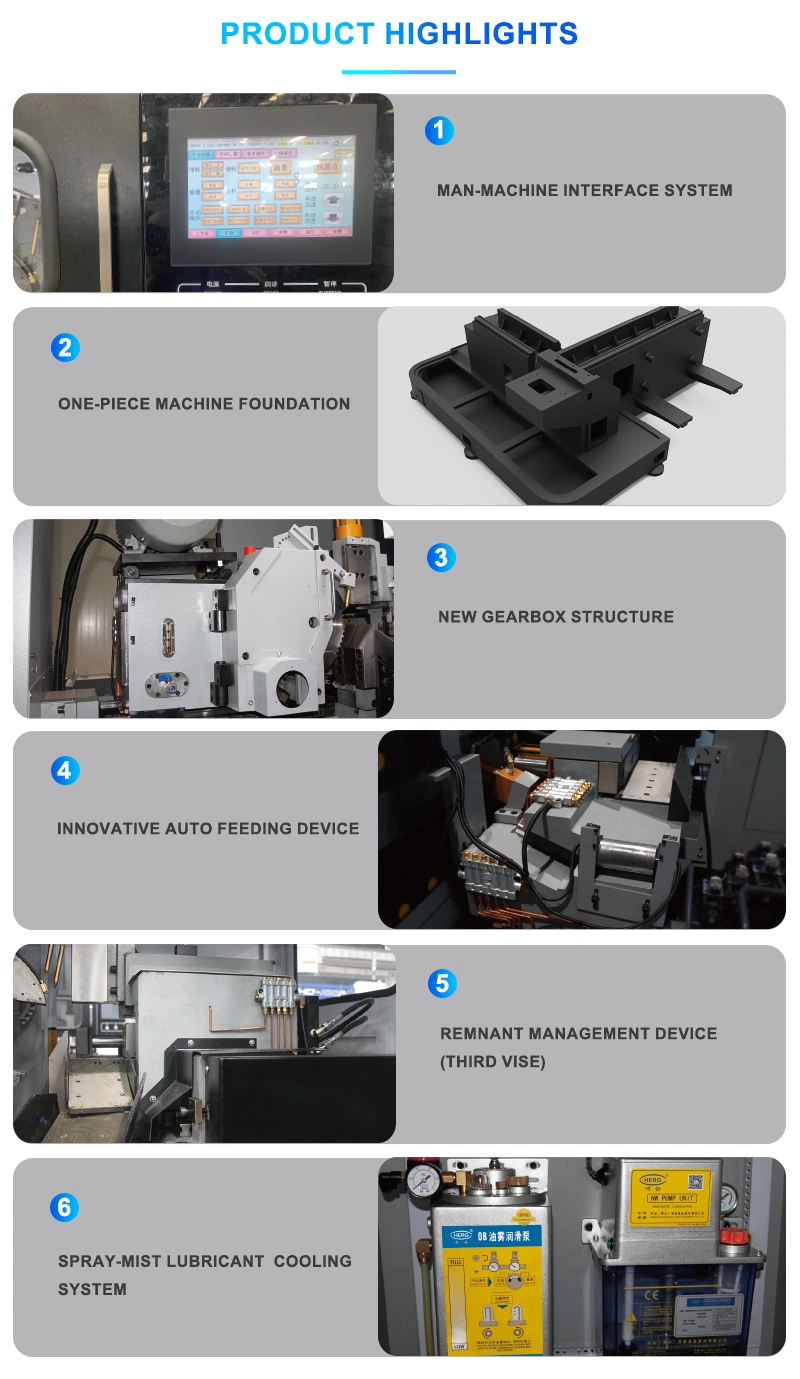 Non-Ferrous Metal Die Cutting Circular Saw Machine, Automatic Cutting Machine with Hydraulic Power